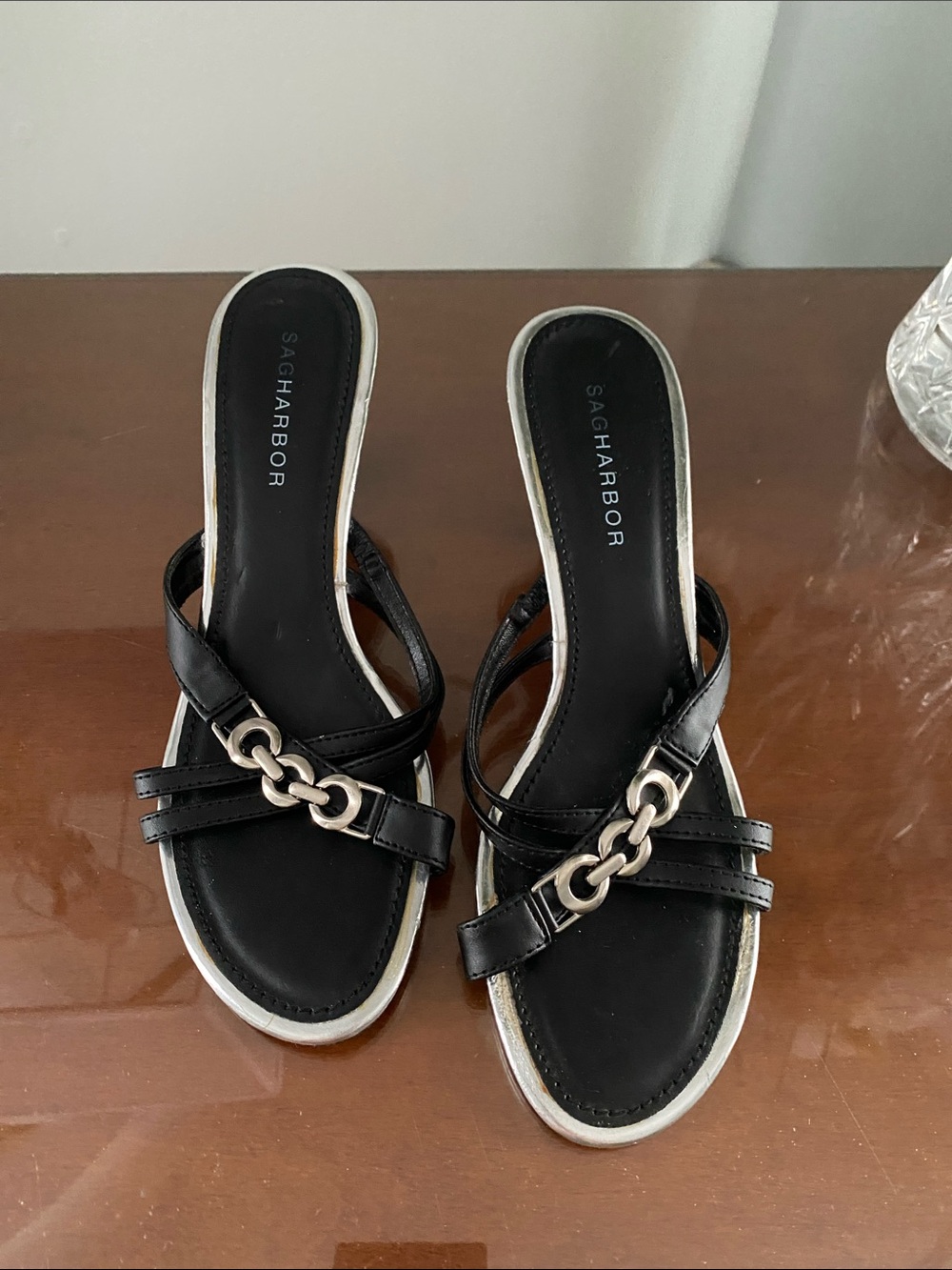 Sag harbor Sandles shoes heels slides glide